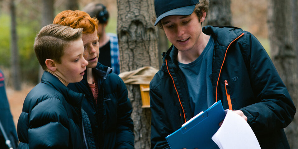 Elijah McKeogh on a film set