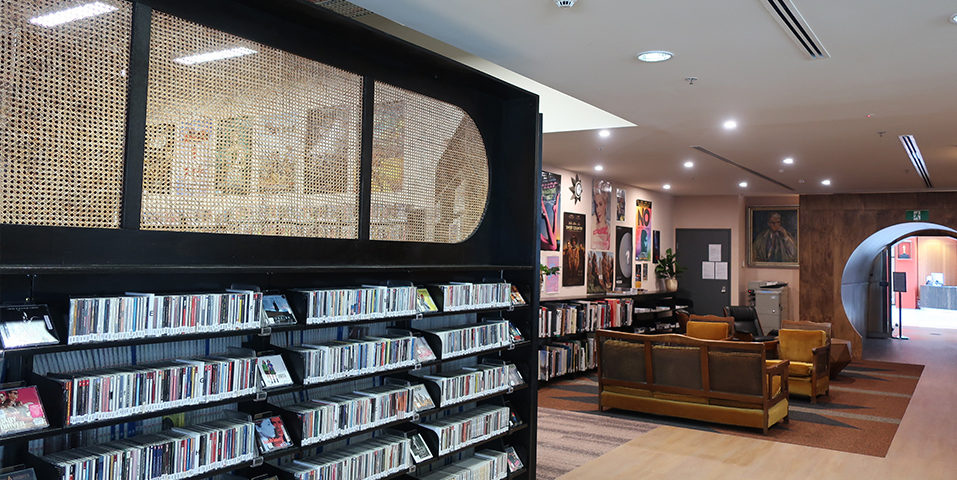 The entrance to the AFTRS Library.