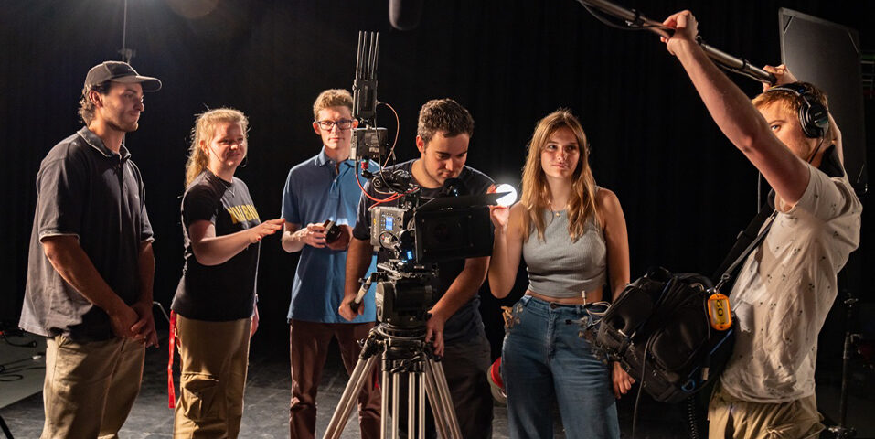 AFTRS students on set