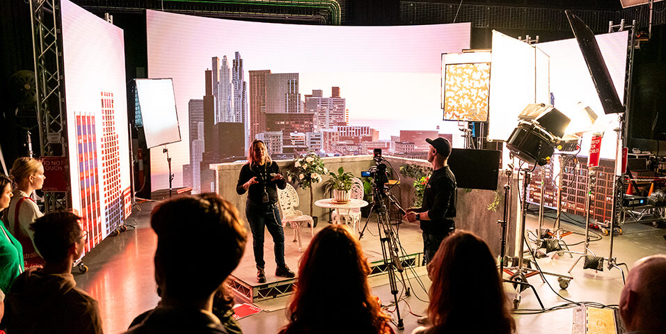 LED Volume Studio set up in AFTRS Studio 1